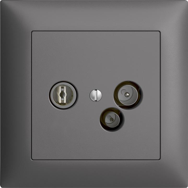 Actual product image Feller Data socket 11 db / 5-65 MHz dark grey