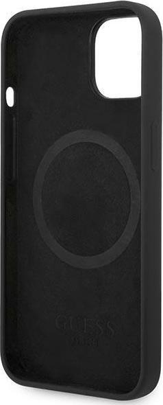 Immagine prodotto Guess GUHMP14SSBPLK Custodia rigida per iPhone 14 6,1" in silicone con logo e piastra MagSafe (Apple iPhone 14)