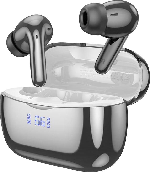 Actual product image Hoco Bluetooth headphones chrome effect (ANC, 7 h, Wireless)