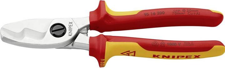 Image du produit Knipex Coupe-câbles à double tranchants 95 16 200 SB (200 mm)