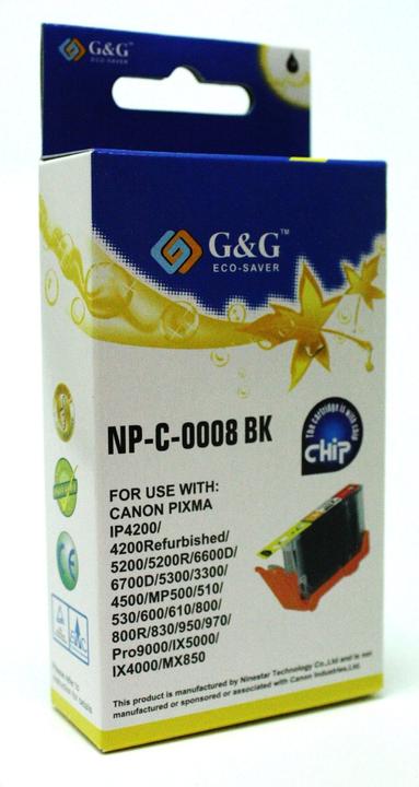 Produktbild Huismerk Compatible Canon inkt cartridge cli-8bk zwart () incl. chip // Compatible Canon pixma ip4200