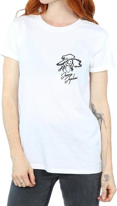 Produktbild Janis Joplin Outline Sketched TShirt (L)