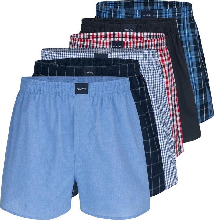 Produktbild Almonu 6er Pack Web Boxershorts (XXL, 6er Pack)