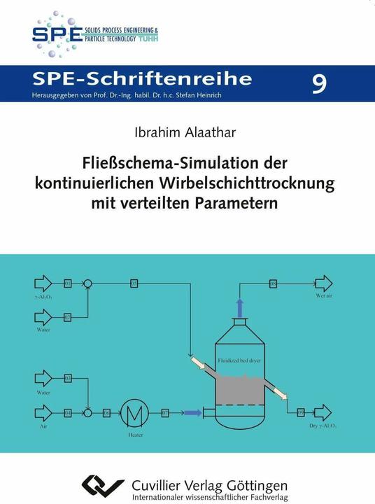 Actual product image Fliessschema-Simulation der kontinuierlichen Wirbelschichttrocknung mit verteilten Parametern (German, Ibrahim Alaathar, 2017)