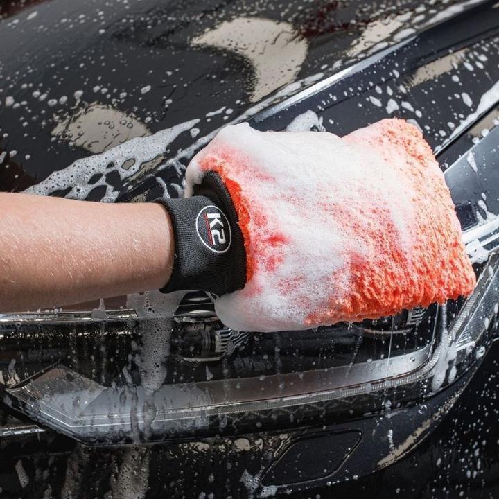 Actual product image K2 WASH MITT - Wash mitt made from fine microfibre