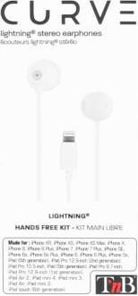 Image du produit T'nB TNB ESCURV - Écouteurs Lightning (Filaire)