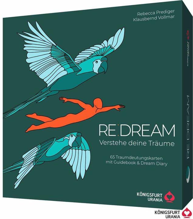 Produktbild RE:DREAM: Verstehe deine Träume - 65 Traumdeutungskarten mit Guidebook (Deutsch, Klausbernd Vollmar, Rebecca Prediger, 2023)