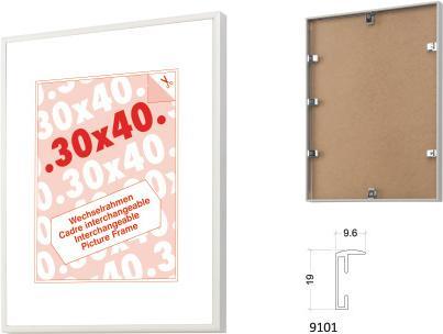 Actual product image Debex Interchangeable frame 35x50cm 900105350500 Art glass, natural aluminium (35 x 50 cm)