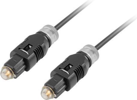 Lanberg CA-TOSL-10CC-0020-BK Fiber optic cable TOSLINK (2 m, TOSLINK)