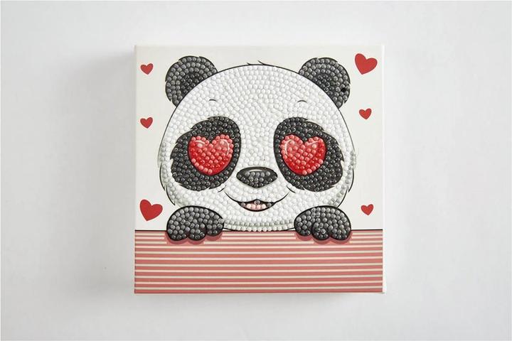 Actual product image Diamond Dotz Diamond Painting Panda Love