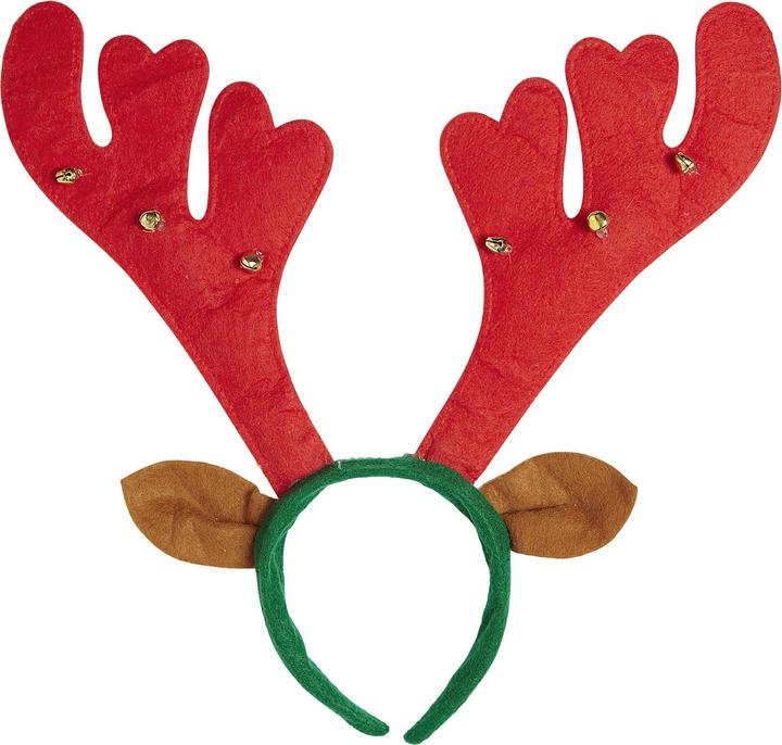 Actual product image Widmann Reindeer antlers with ears and bells (One size)