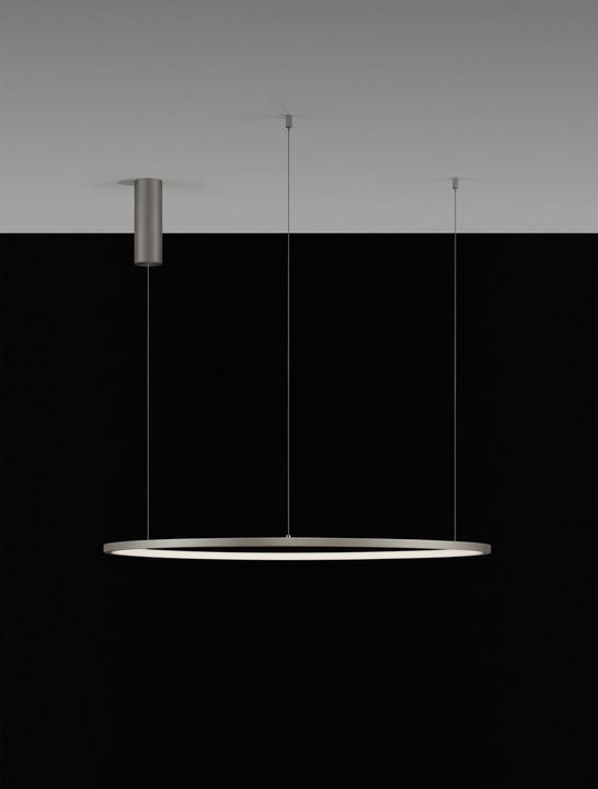 Actual product image Nova Luce TARQUIN LED pendant light silver 46W warm white 200x80cm dimmable 9345607