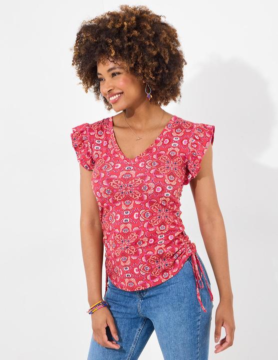Produktbild Joe Browns Ruffle Sleeve Rouched Side Jersey Top (10)