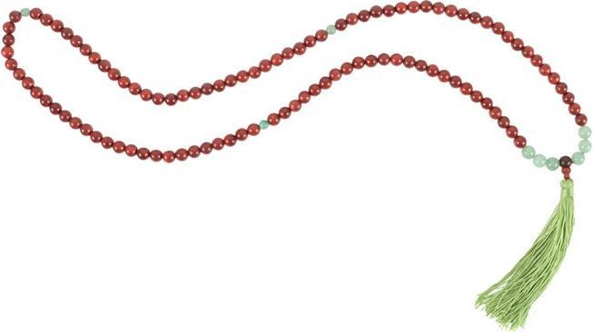 Something Different Mallah Halskette Love and Gratitude Palisander und Grüner Aventurin (100% synthetisches Material)