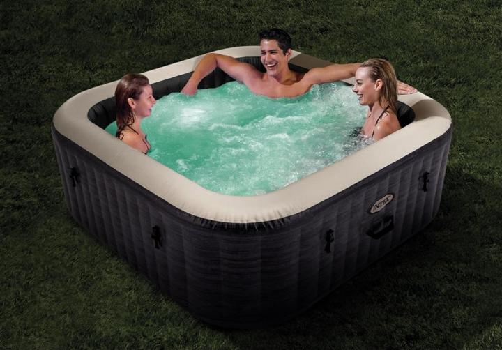 Produktbild Intex Graystone Deluxe Square Bubble Spa Set