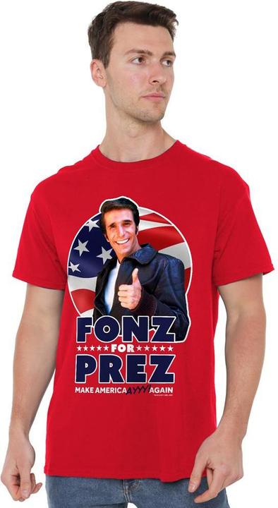 Image du produit Happy Days - T-shirt FONZ FOR PREZ - Homme (L)