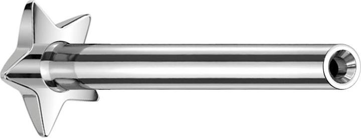 Produktbild Star Piercing Micro Threadless Labret-Stab Stern silber (ohne Messing, Titan G23)