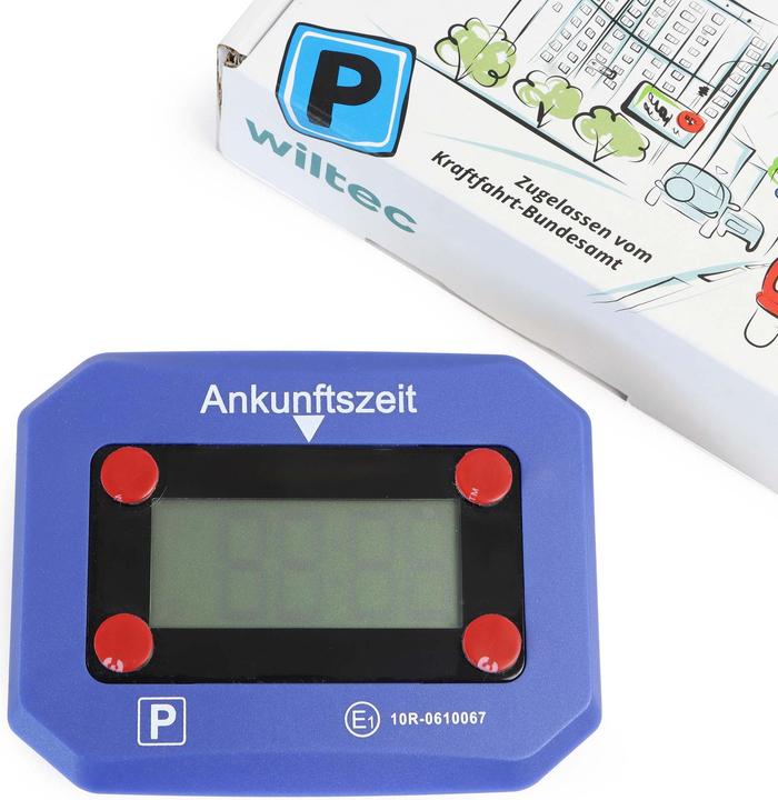 Produktbild Wiltec elektronische Parkscheibe KBA-Zulassung digitale automatische Parkuhr