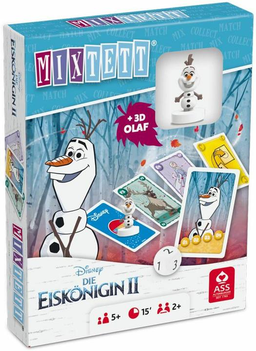 Immagine prodotto ASS Altenburg 22522243 - Mixtett - Disney The Ice Queen 2, gioco di carte (DE/FR(IT) + figura Olaf, da 5 anni. (Tedesco, Francese)