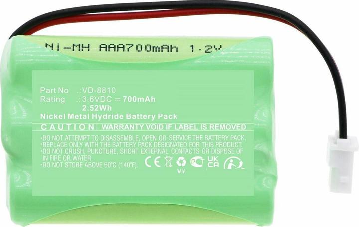 Produktbild CoreParts Battery for Optex intercom (3.60 V, 700 mAh)