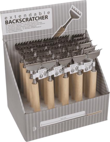 Actual product image Out of the blue Extendable metal back scraper with wooden handle