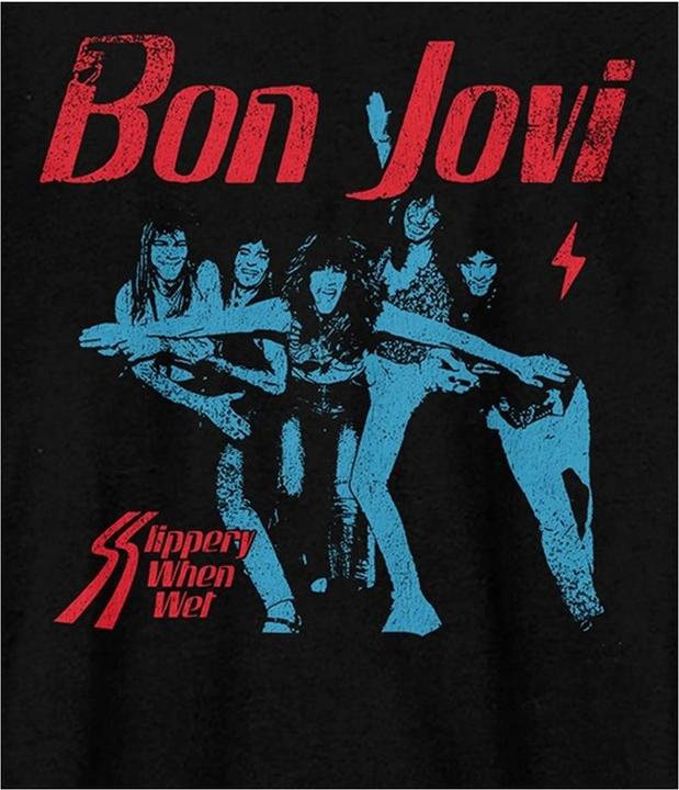 Immagine prodotto Amplified Maglietta unisex da adulto Slippery When Wet Bon Jovi (S)