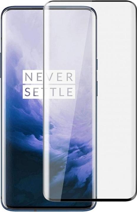 Actual product image Screenguard OnePlus 7 Pro Full Screen Protective Glass Film 2.5D 9H (1 Piece, OnePlus 7 Pro)