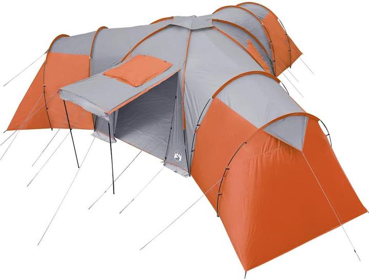 Image du produit VidaXL Tente de camping 12 personnes & orange 840 x 720 x 200 cm 185T Taft (Tente igloo, 24.50 kg, 9+ personnes)