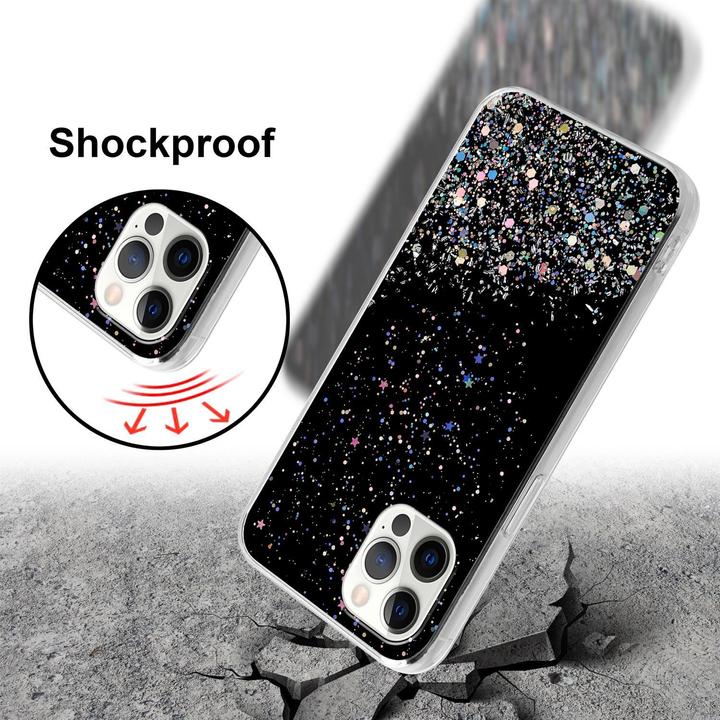 Actual product image Cadorabo TPU cover sparkling glitter (Apple iPhone 12, Realme 12 Pro+)