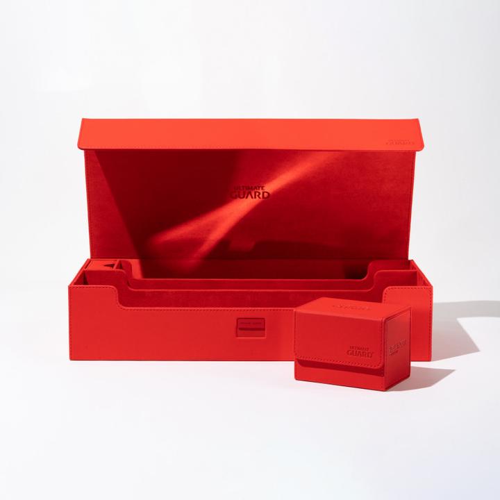 Image du produit Ultimate Guard Boîte à cartes XenoSkin Superhive 550+ rouge