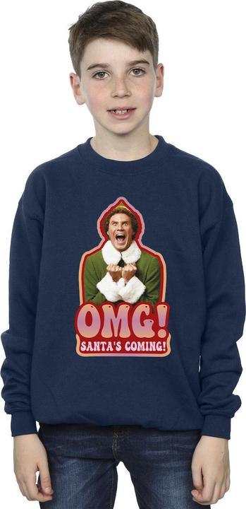 Actual product image Elf Boys Santa's Coming Sweatshirt (152, 158)