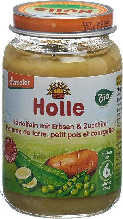 Actual product image Holle Potatoes Peas and courgettes (190 g)