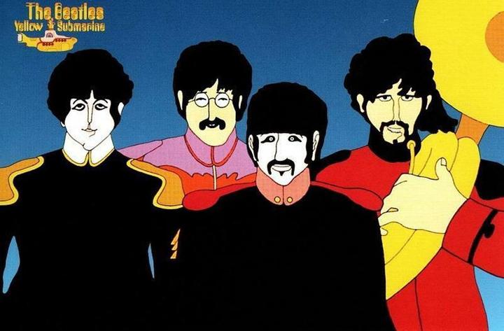 The Beatles Yellow Submarine Postkarte