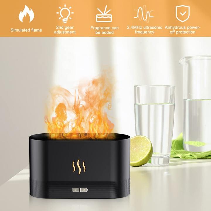 Actual product image PhoneLook Humidificateur cheminée vapeur effet feu LED