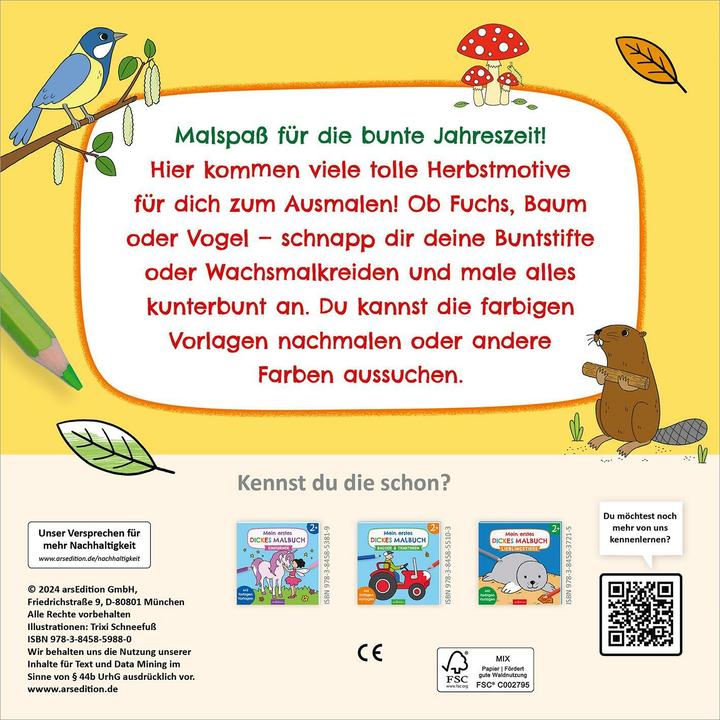 Image du produit Mon livre de coloriage d'automne haut en couleur