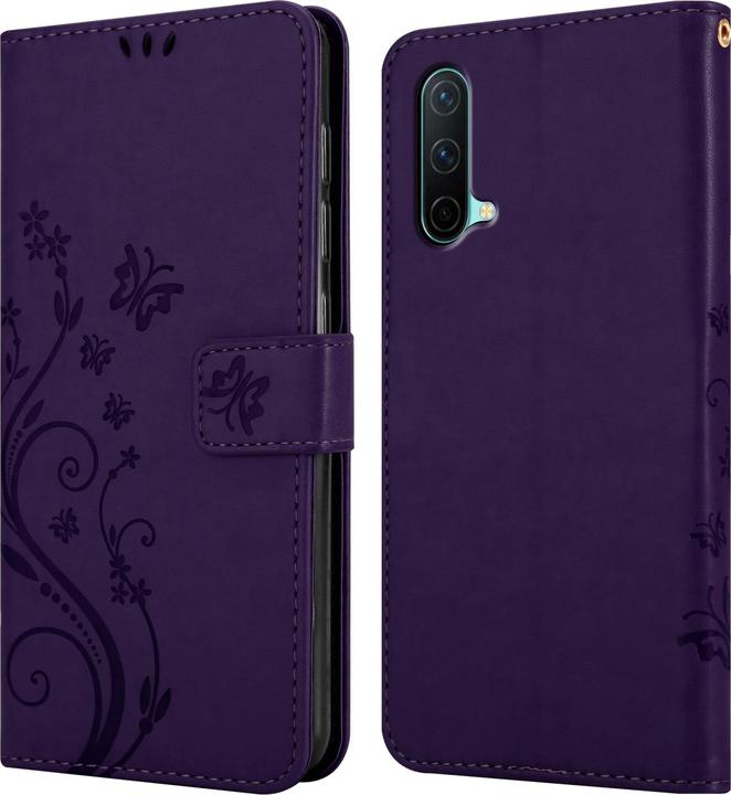 Actual product image Cadorabo Flower Book cover (OnePlus North CE 5G)