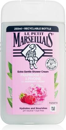 Image du produit Le Petit Marseillais Crème de douche extra-douce à la framboise et à la pêche - Hydratant et
