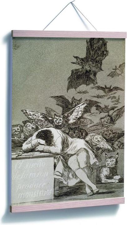 Produktbild Trenddeko de Goya - Der Schlaf der Vernunft gebiert Ungeheuer (80 x 120 cm)