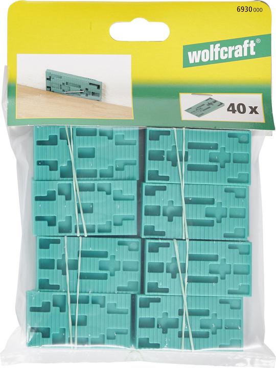 Produktbild wolfcraft 40 Abstandkeile aus Kunststoff (Keil)