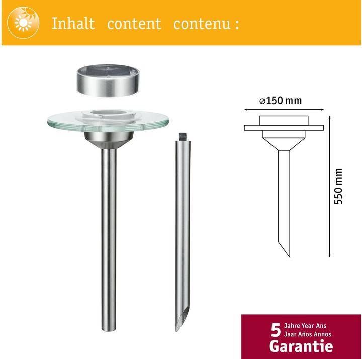 Actual product image Paulmann Solar skewer Ufo (5 lm, IP44)