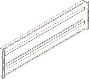Produktbild Eaton DIN afdaekning 4 x 1 modul saet, lysningsmål pr. 4 modul dinskinne er 431mm svarende til 12stk.