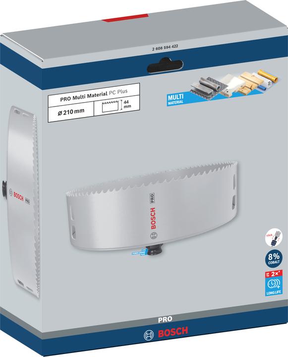 Produktbild Bosch Professional Zubehör PRO Multi Material PC Plus Lochsäge, 210 mm (210 Millimeter)