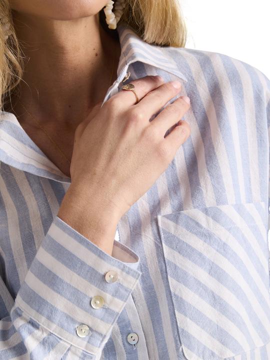 Produktbild Envie de Fraise Gestreifte Bluse für Schwangerschaft und Stillzeit, Leinenmix (32)