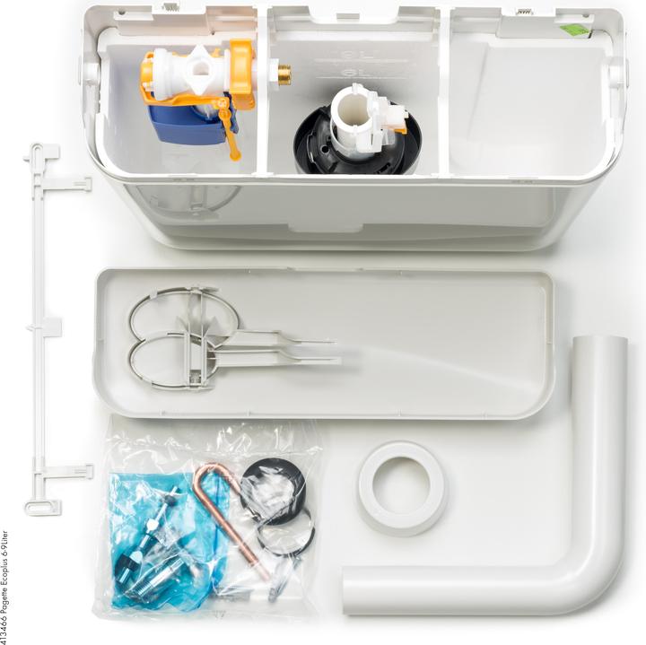 Actual product image Pagette Surface-mounted cistern Ecoplus white, 6-9 l, 2-flush technology