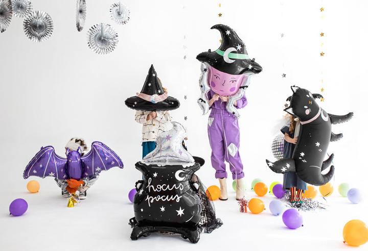 Image du produit Partydeco Chapeau de sorcière Ballon en plastique Sorcières et fête d'Halloween (1 x)