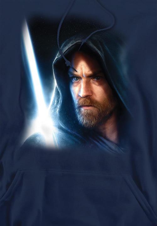 Actual product image Star Wars Mens Obi Wan Kenobi Poster Hoodie (XXL)