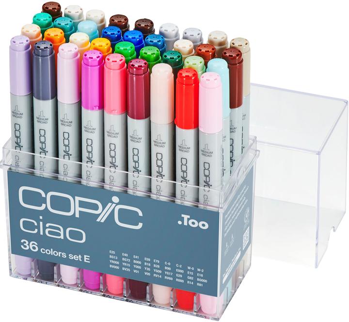 Produktbild Copic 36er Set E (Mehrfarbig, 3 mm, 36 x)