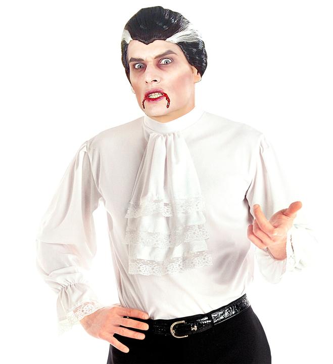 Actual product image Widmann Vampire shirt with jabot, white (XL)