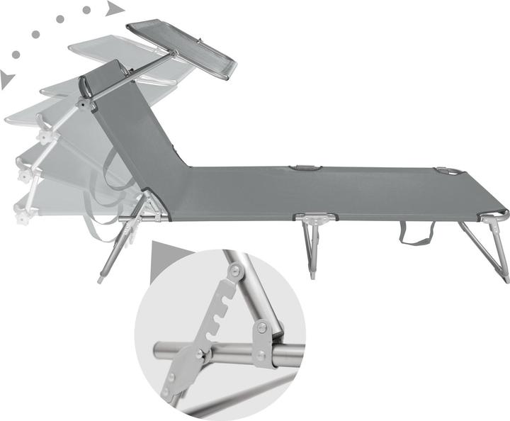 Produktbild tectake Gartenliege (190 cm)