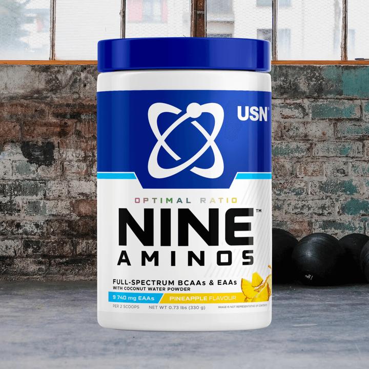 Actual product image USN Nine Aminos (Pineapple, 1 pcs., 416 g)